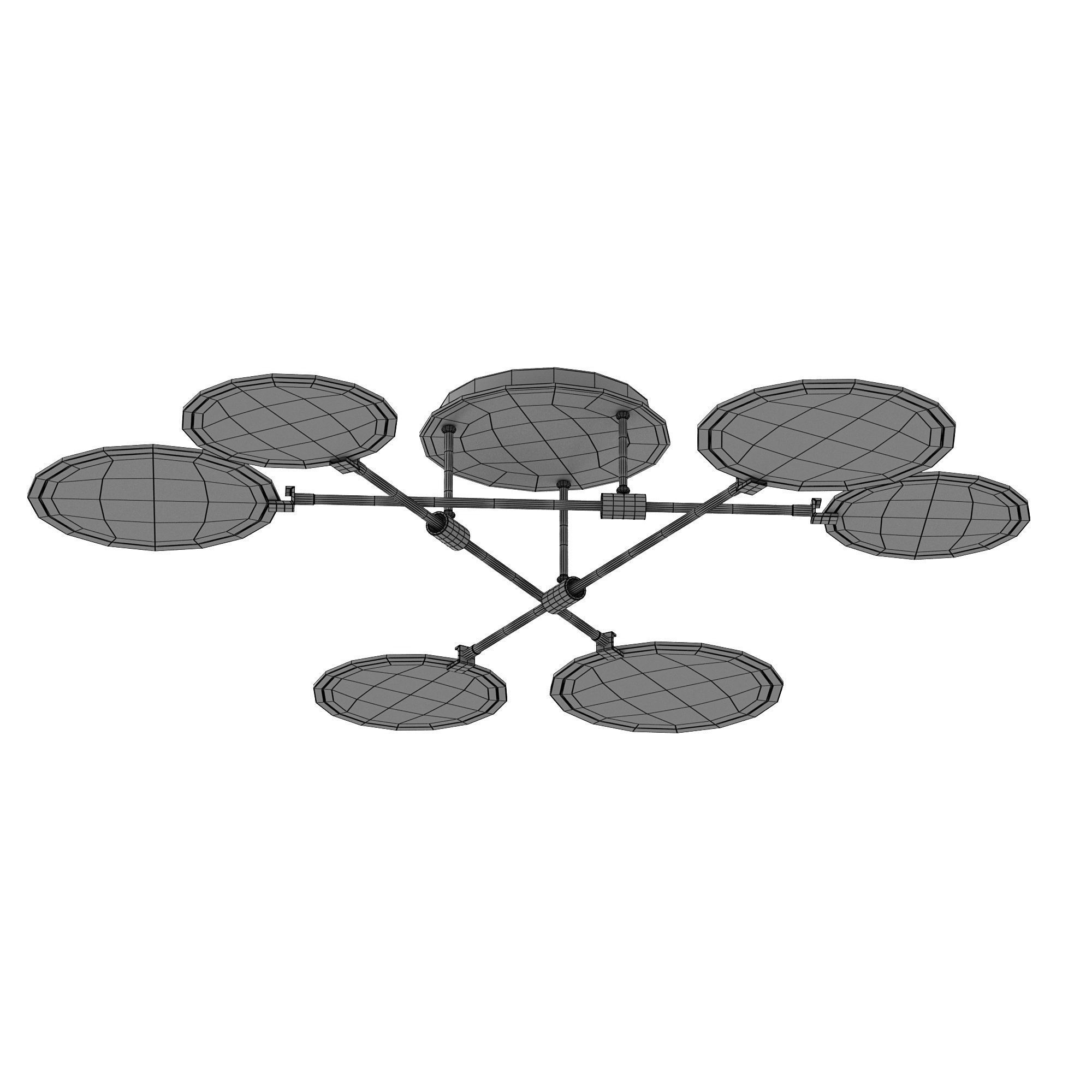 Ceiling chandelier 3D model_2