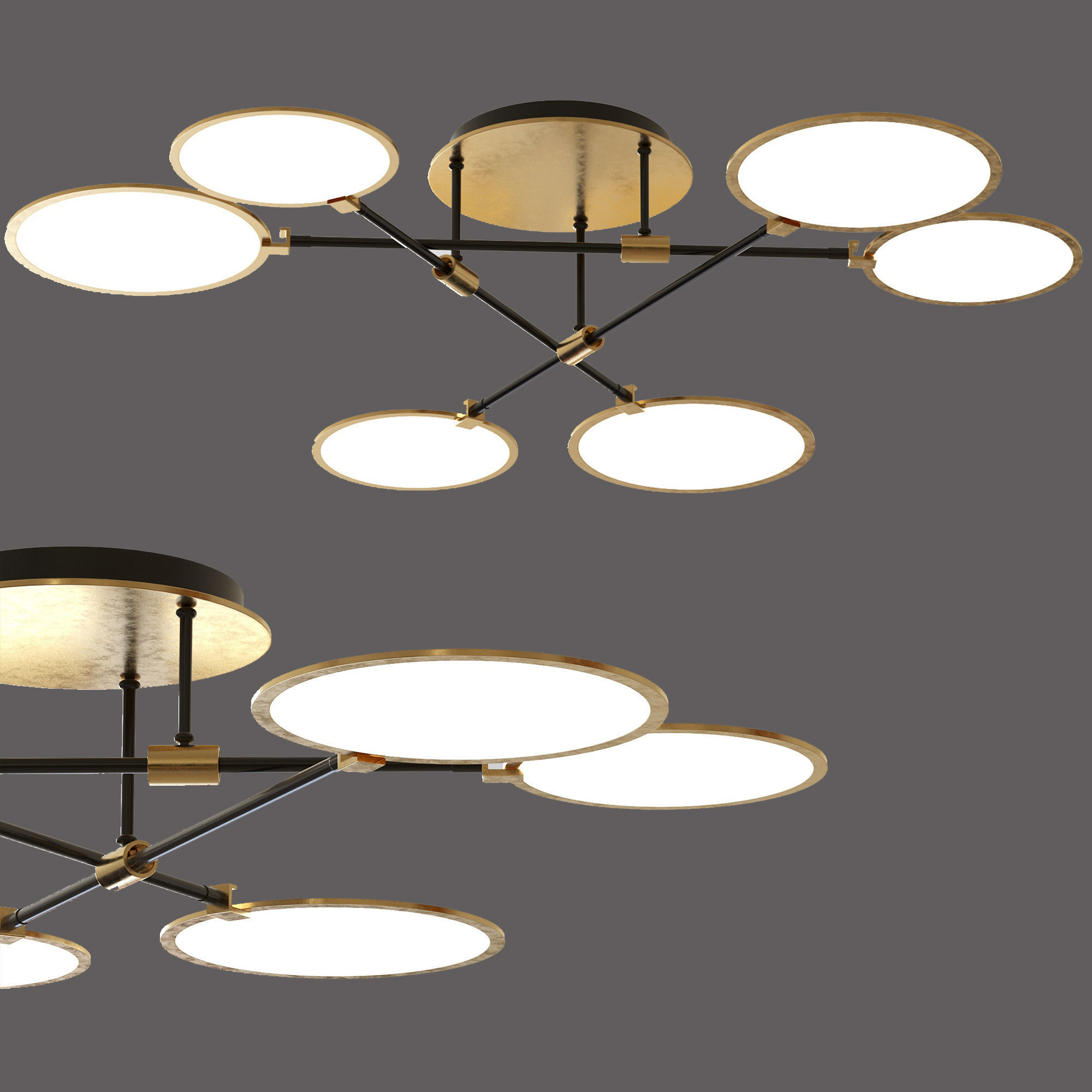 Ceiling chandelier 3D model_1