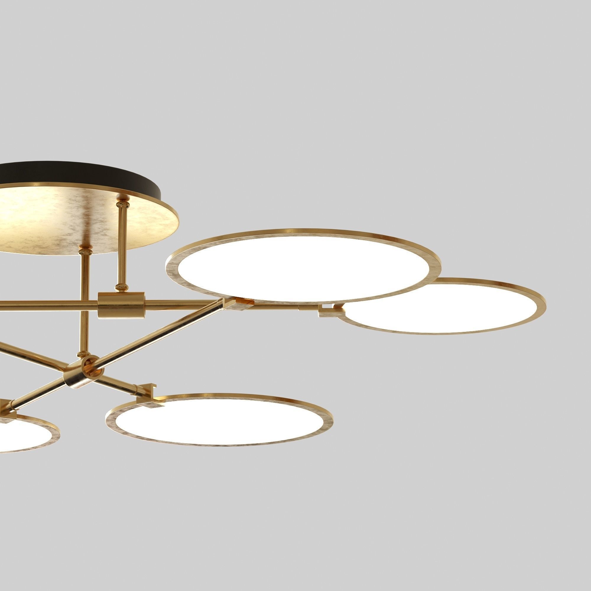 Ceiling chandelier 3D model_3