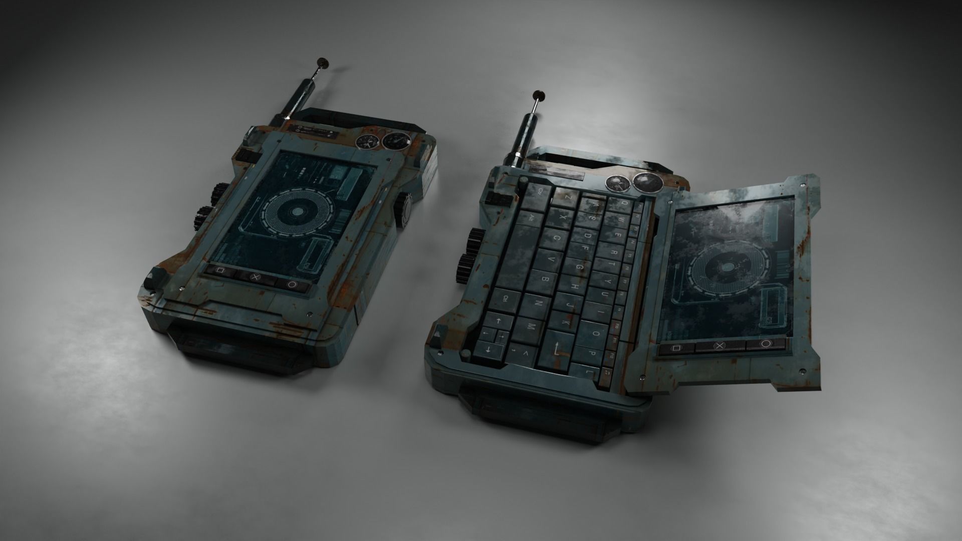 SciFi PDA Computer Device Prop 3D model CGTrader