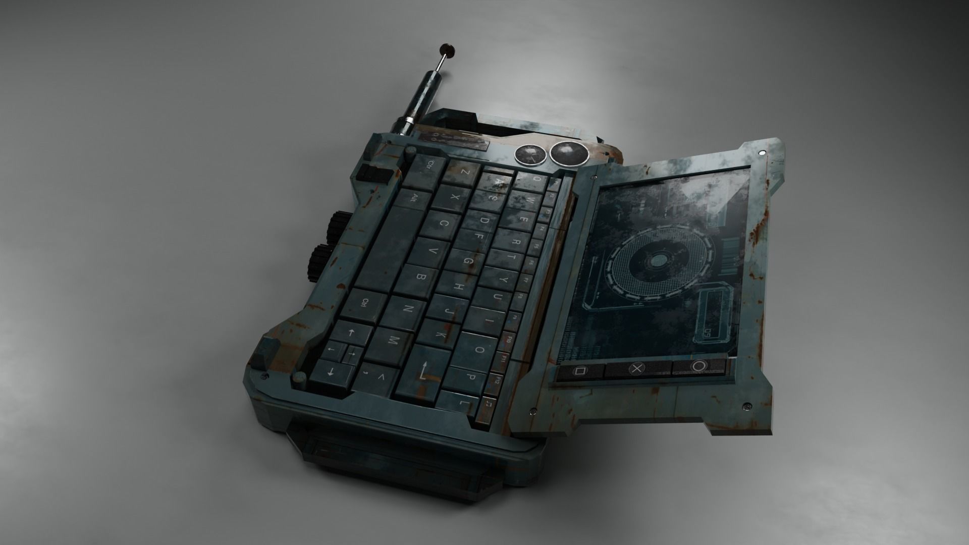 Sci-Fi PDA Computer Device Prop 3D model_7