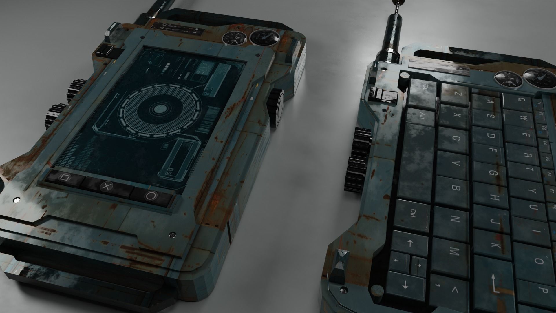 Sci-Fi PDA Computer Device Prop 3D model_9