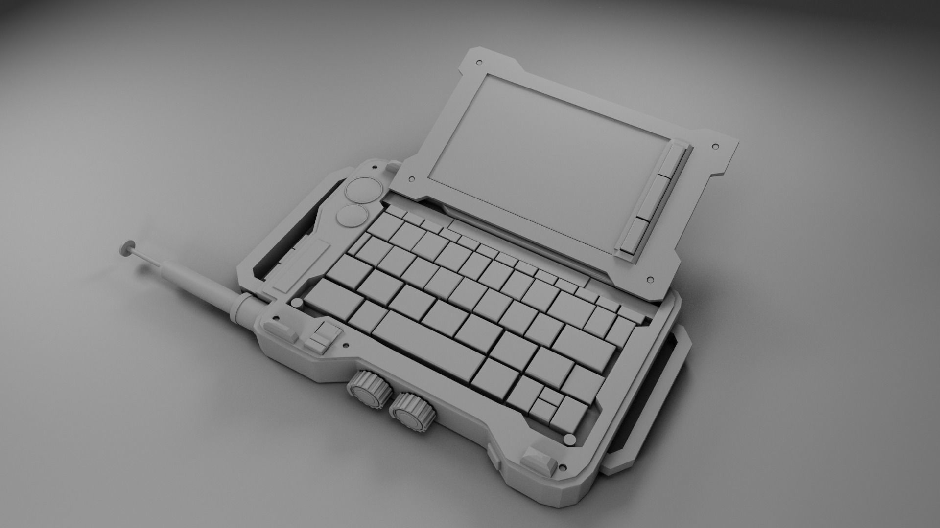 Sci-Fi PDA Computer Device Prop 3D model_4
