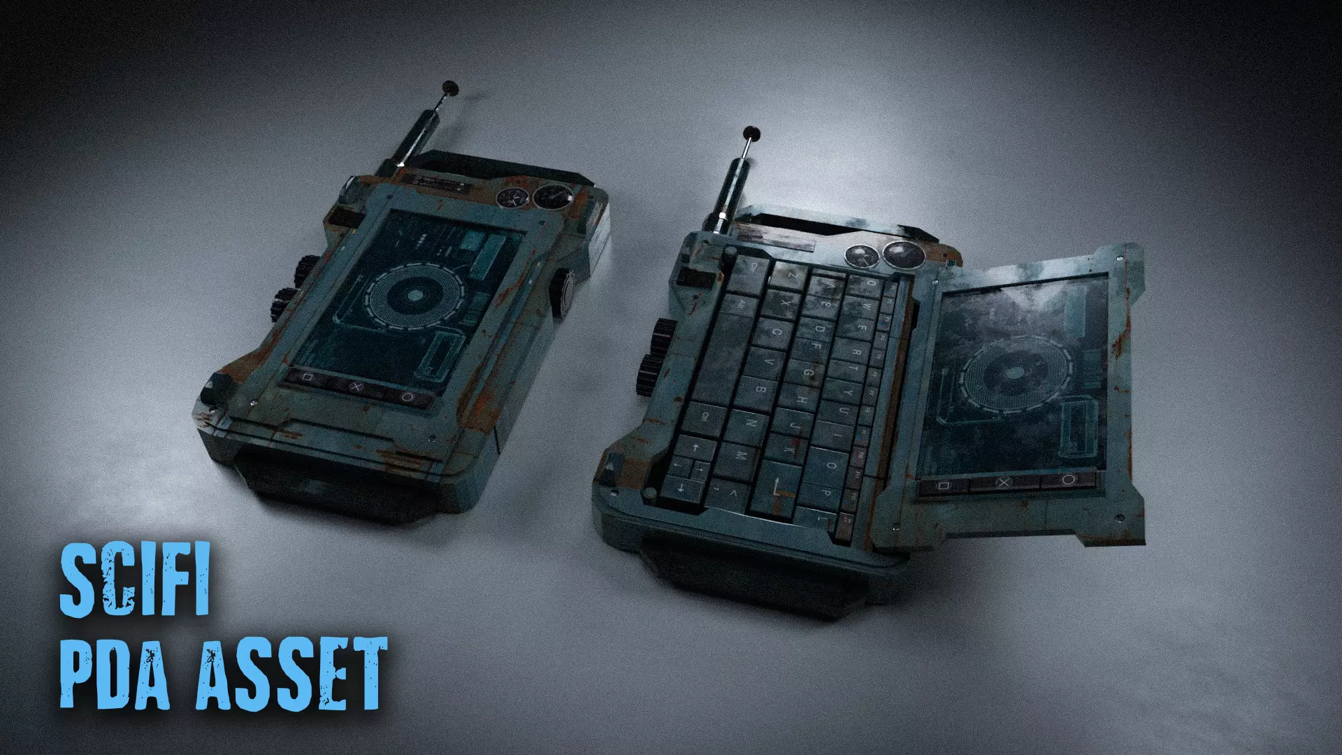 Sci-Fi PDA Computer Device Prop 3D model_0