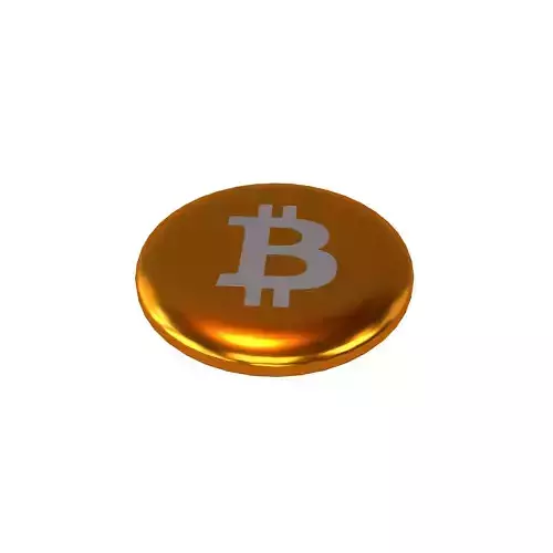 Pin Buttons 20 Bitcoin 2011 Low-poly 3D model