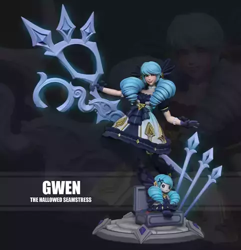 League of Legends Gwen  3D print model