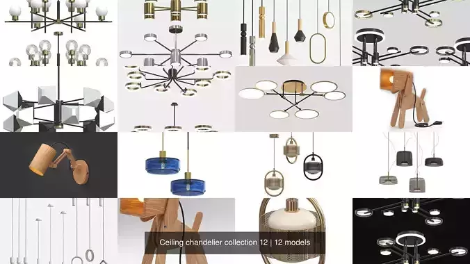 Ceiling chandelier collection 12