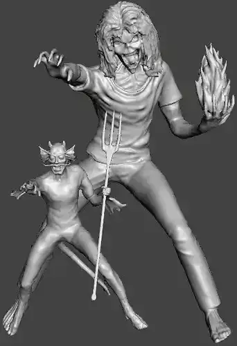 iron maiden the number of the beast 3D print model