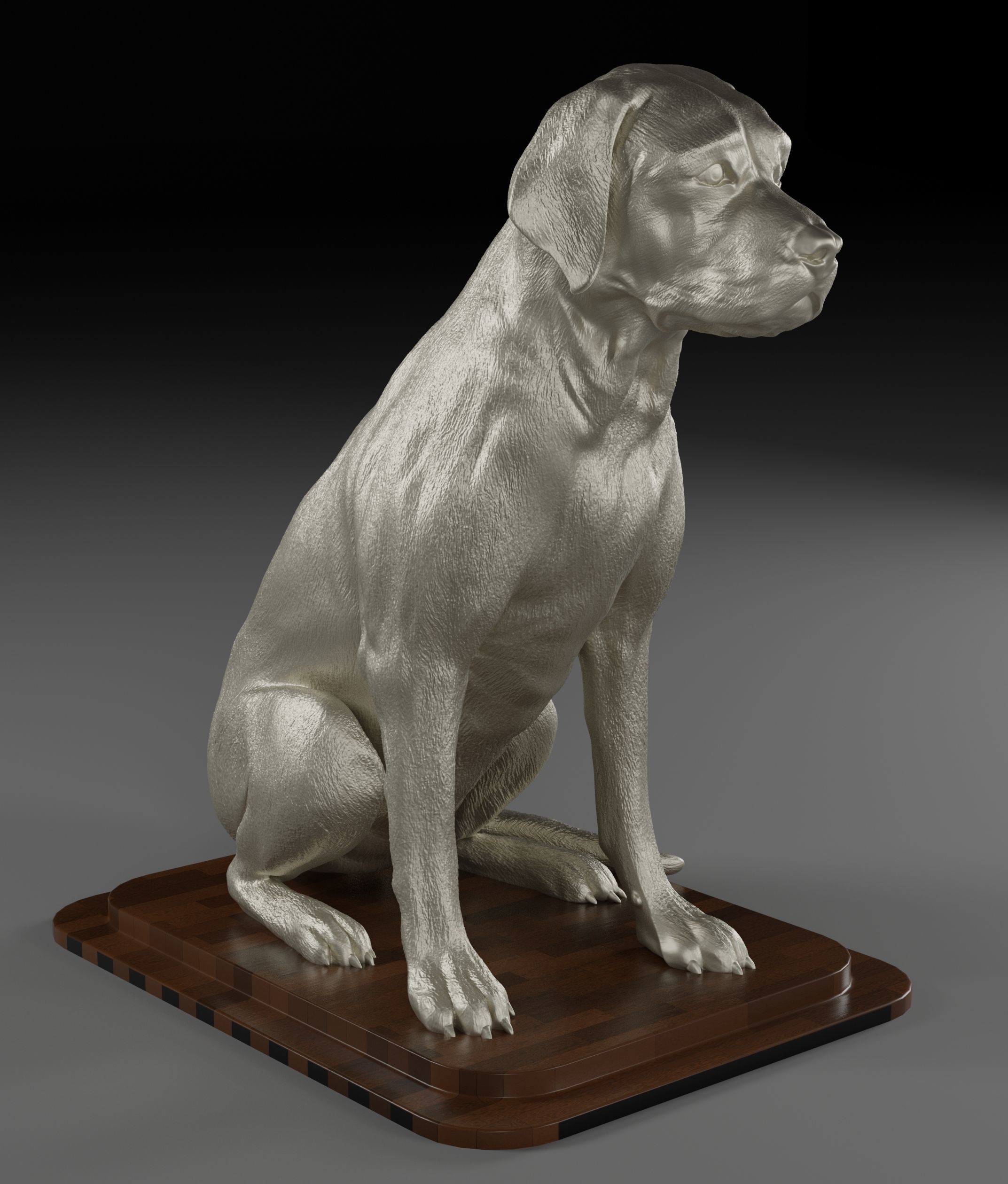labrador-sits 3D print model