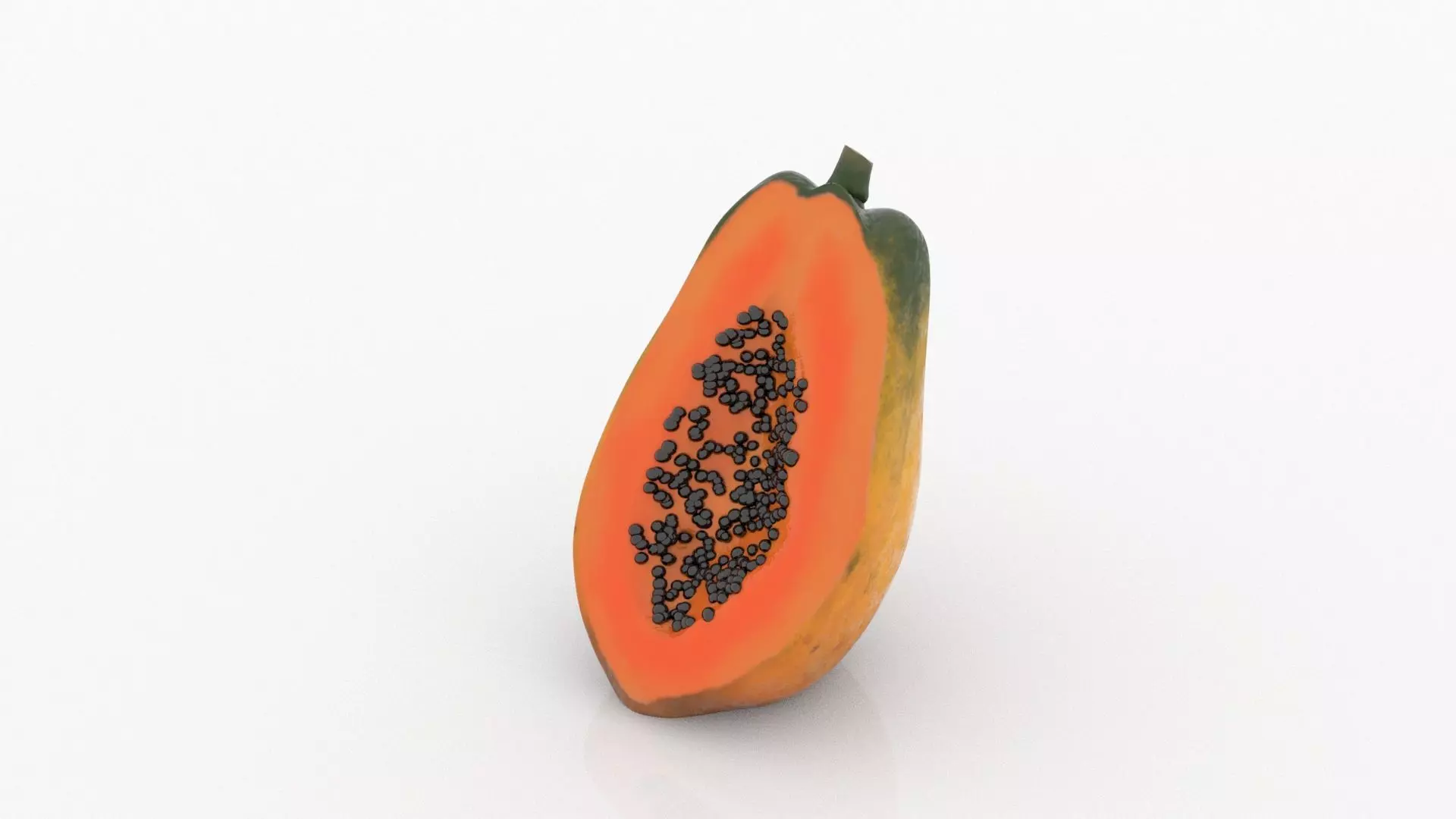 Papaya Peeled 3D model
