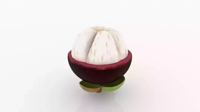 Mangosteen Peeled 3D model