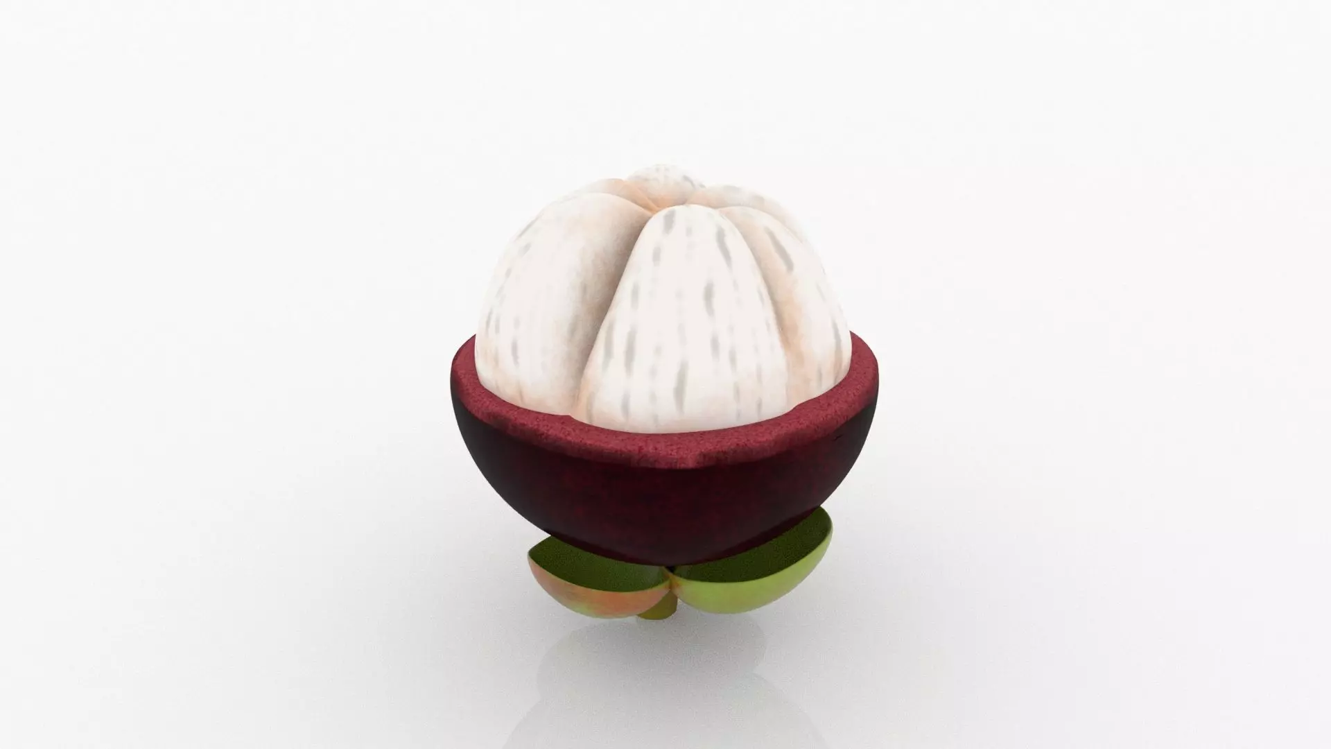 Mangosteen Peeled 3D model