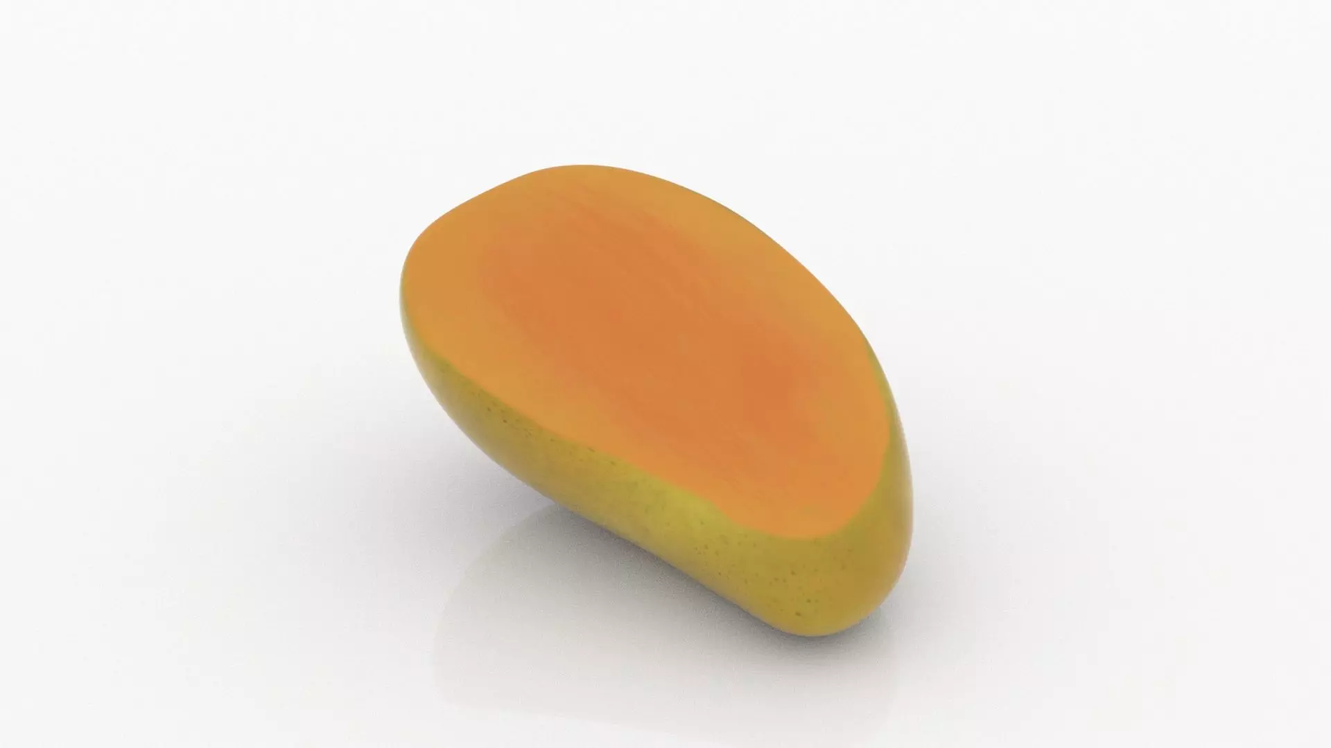 Mango Peeled 3D model_0