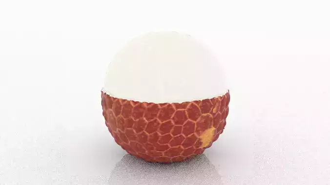 Lychee Peeled 3D model