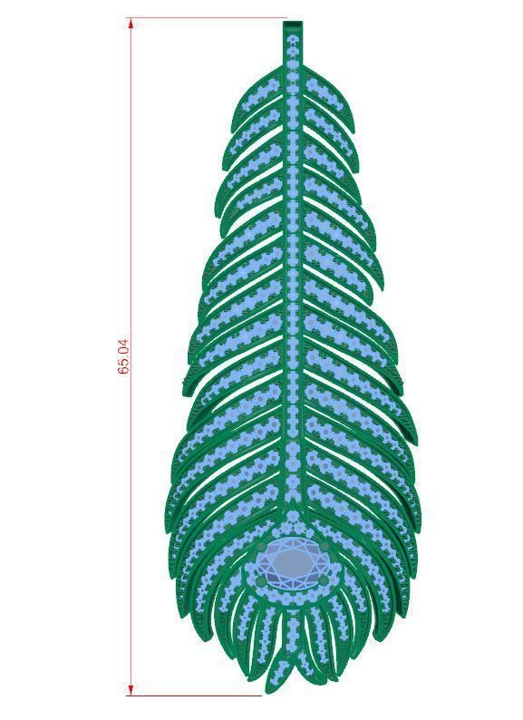 diamond earring  3D print model_2
