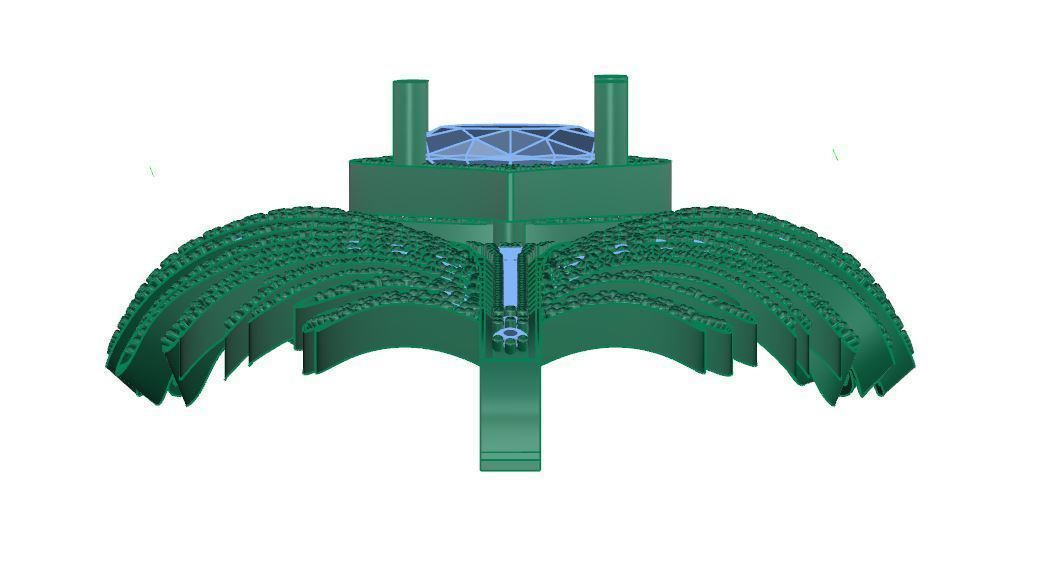 diamond earring  3D print model_4