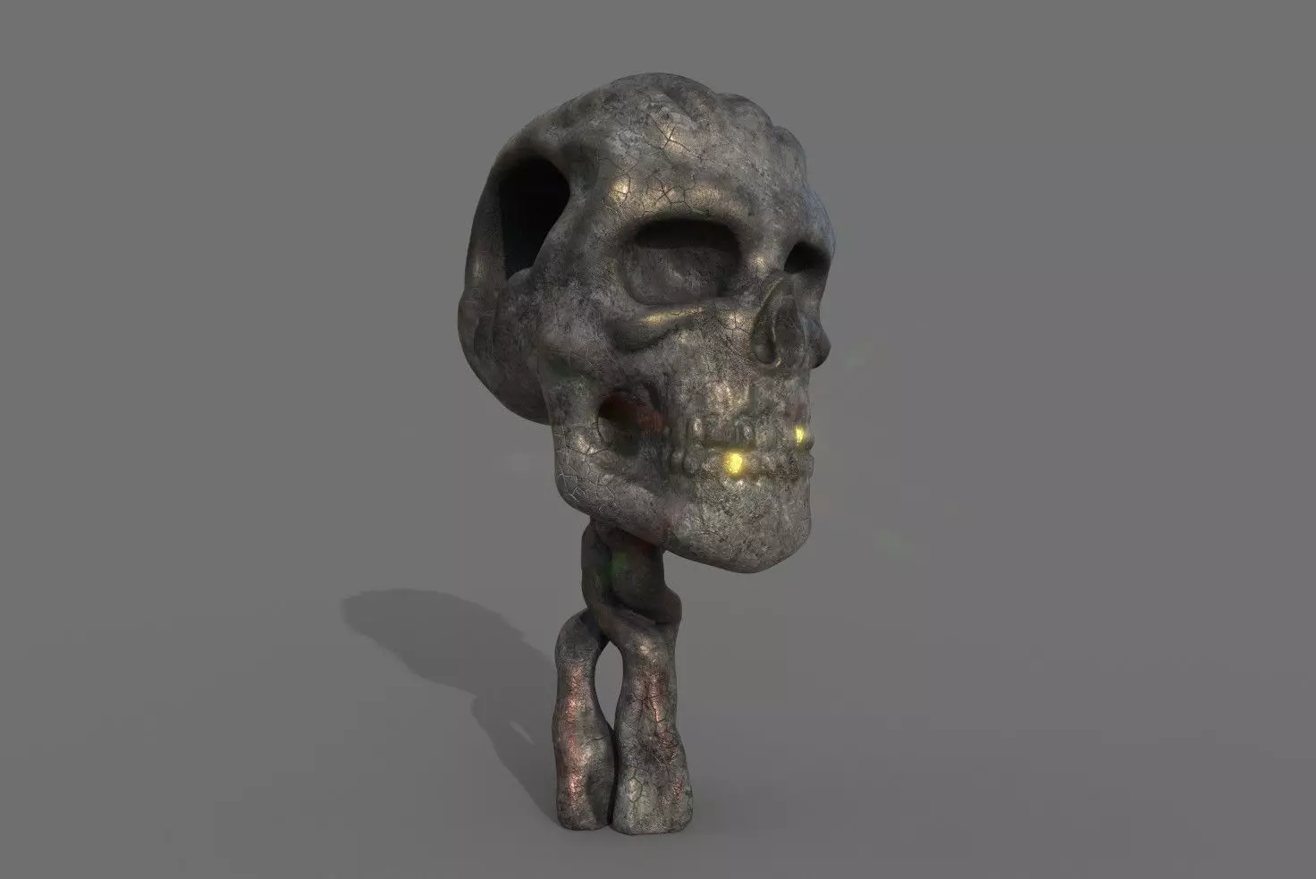 Abstract Caribbean Skull 3D model_0