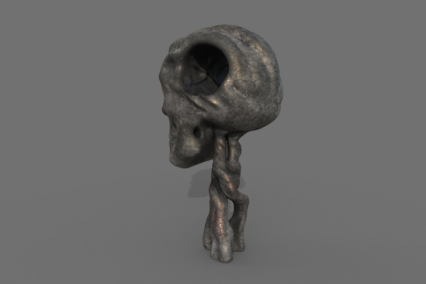 Abstract Caribbean Skull 3D model_3