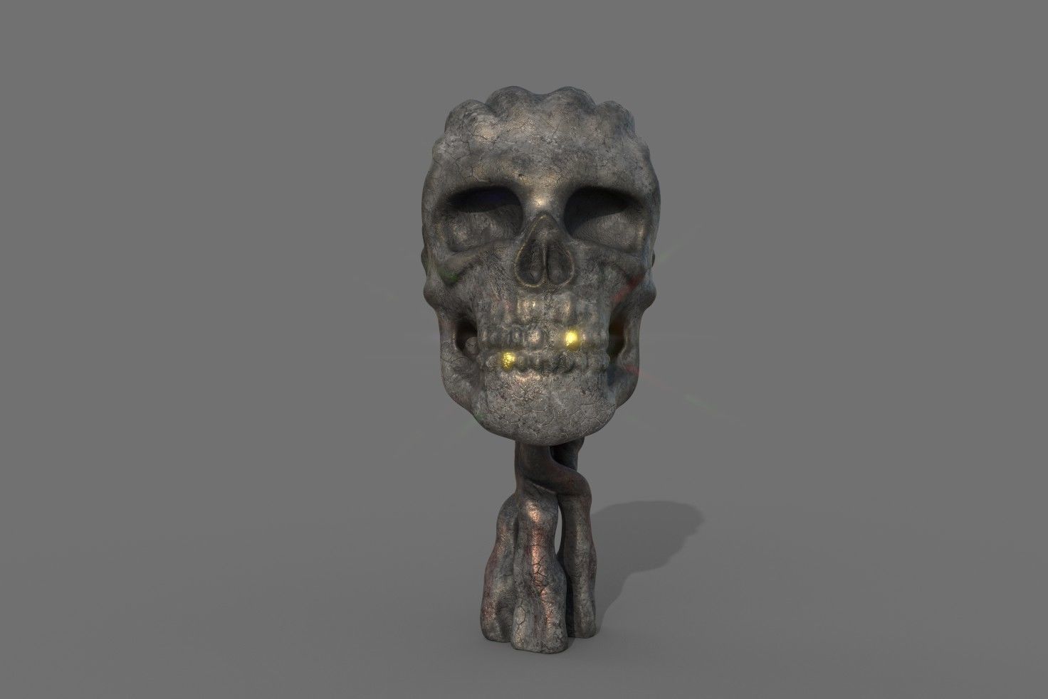 Abstract Caribbean Skull 3D model_1