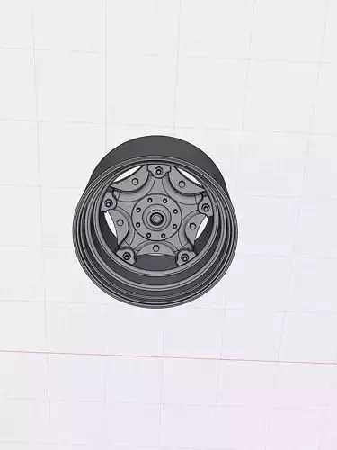 BIG RIG Dayton Split Rim 5 spokes Classic Mack Truck 3D print model