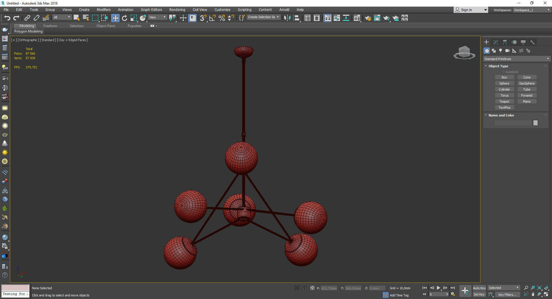 Turenne Largen Dynamic Chandelier Antiqued Brass Low-poly 3D model_3