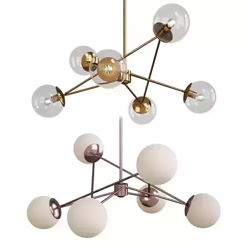 Turenne Largen Dynamic Chandelier  Antiqued Brass