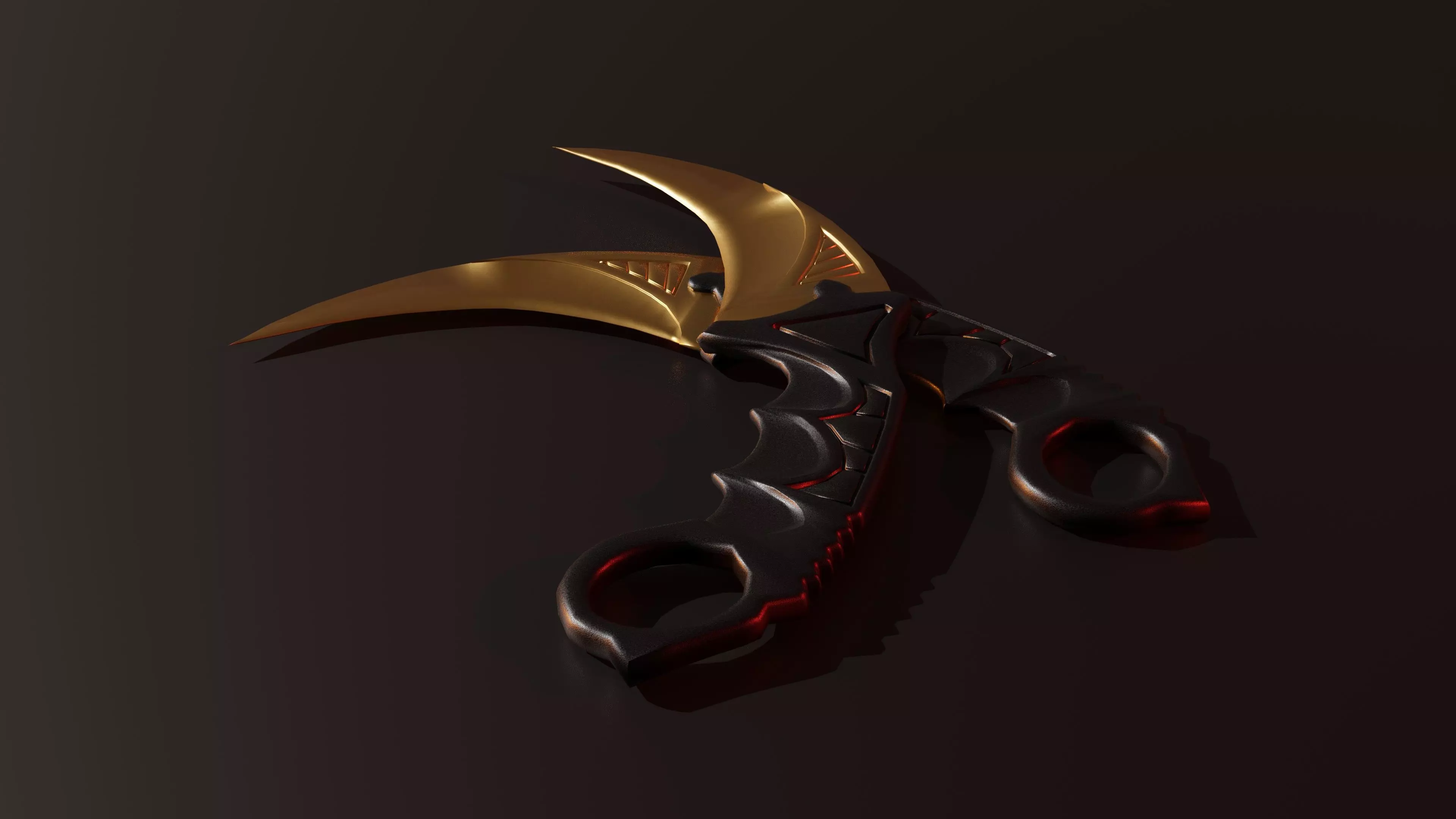 Karambit Knife Free low-poly 3D model