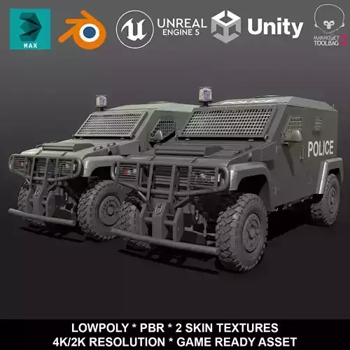 ARQUUS DAGGER 4X4 LAV Low-poly 3D model
