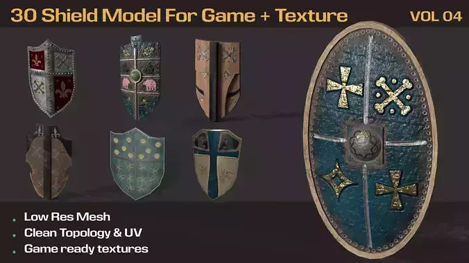 Shield Models Game Ready Texture
