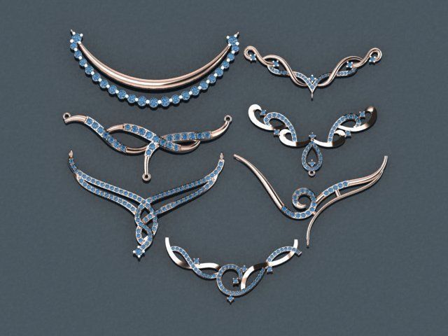 tanmaniya necklace 3D print model_4