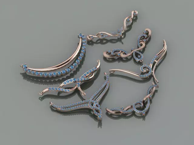 tanmaniya necklace 3D print model_0