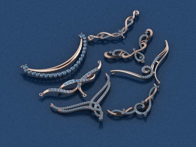 tanmaniya necklace 3D print model_5
