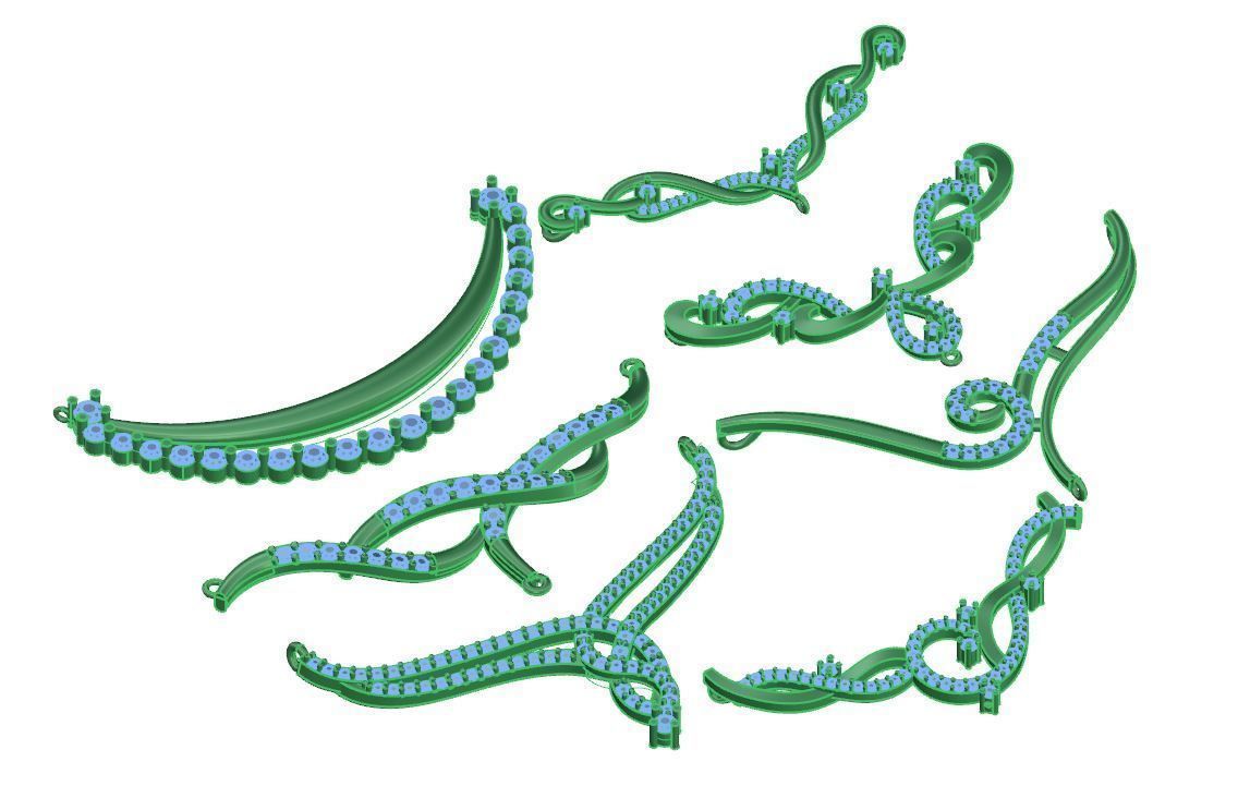 tanmaniya necklace 3D print model_2