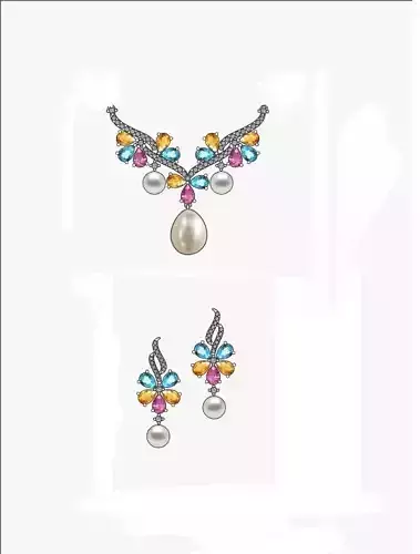 tanmaniya necklace set