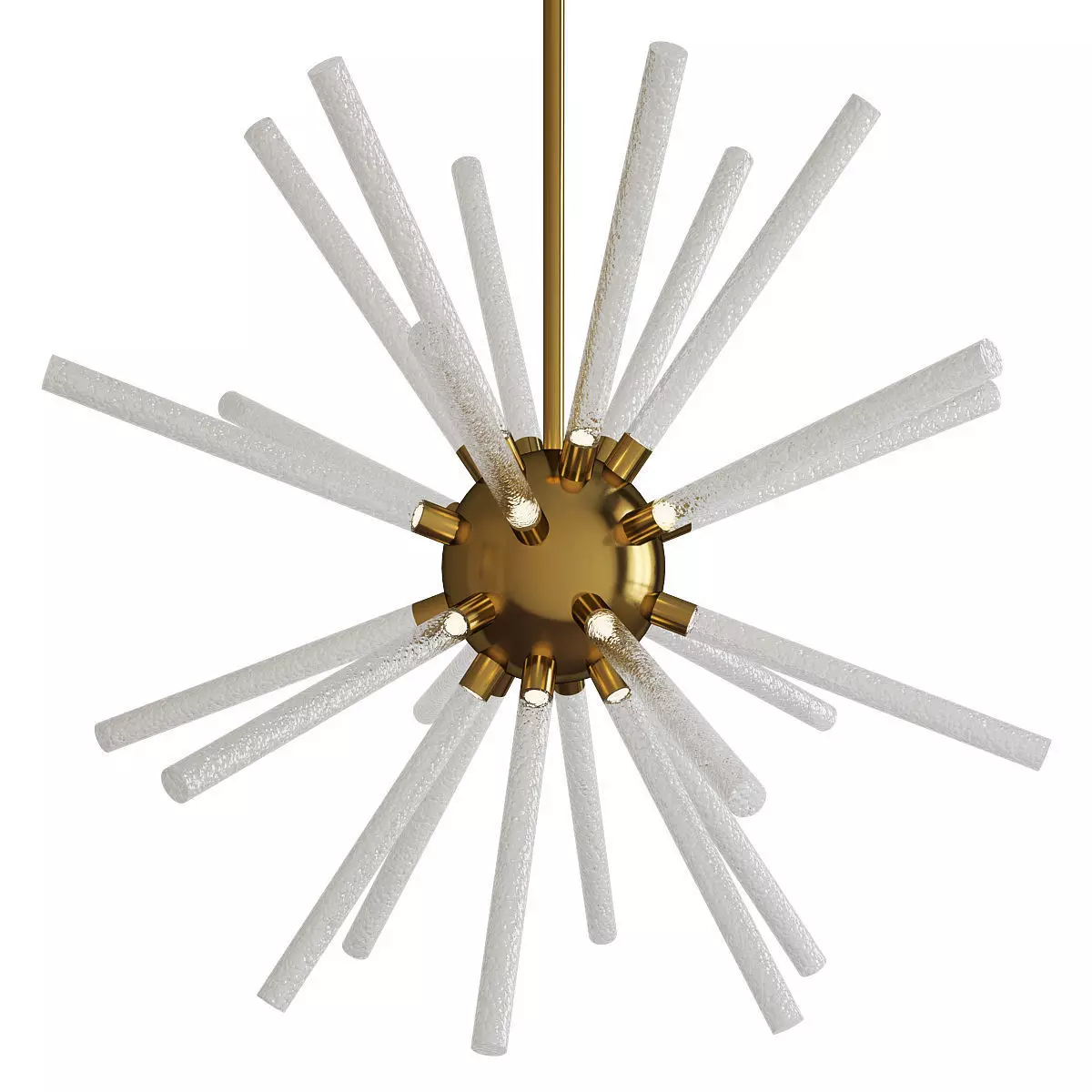 Astro LED Chandelier Low-poly 3D model_0