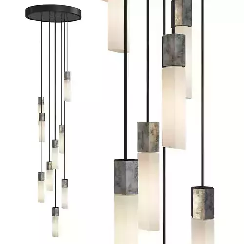 Basalt Nine Pendant Low-poly 3D model