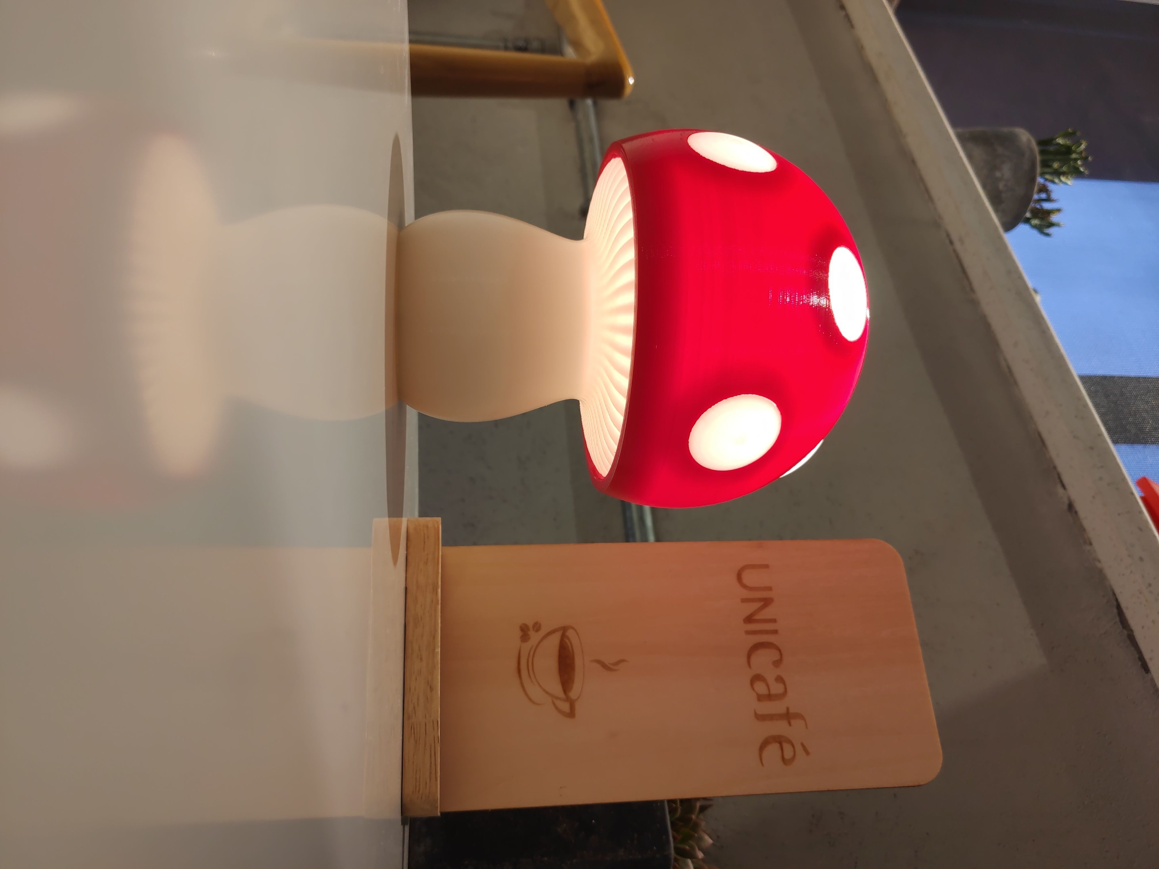 Mushroom Lamp C 3D print model_6