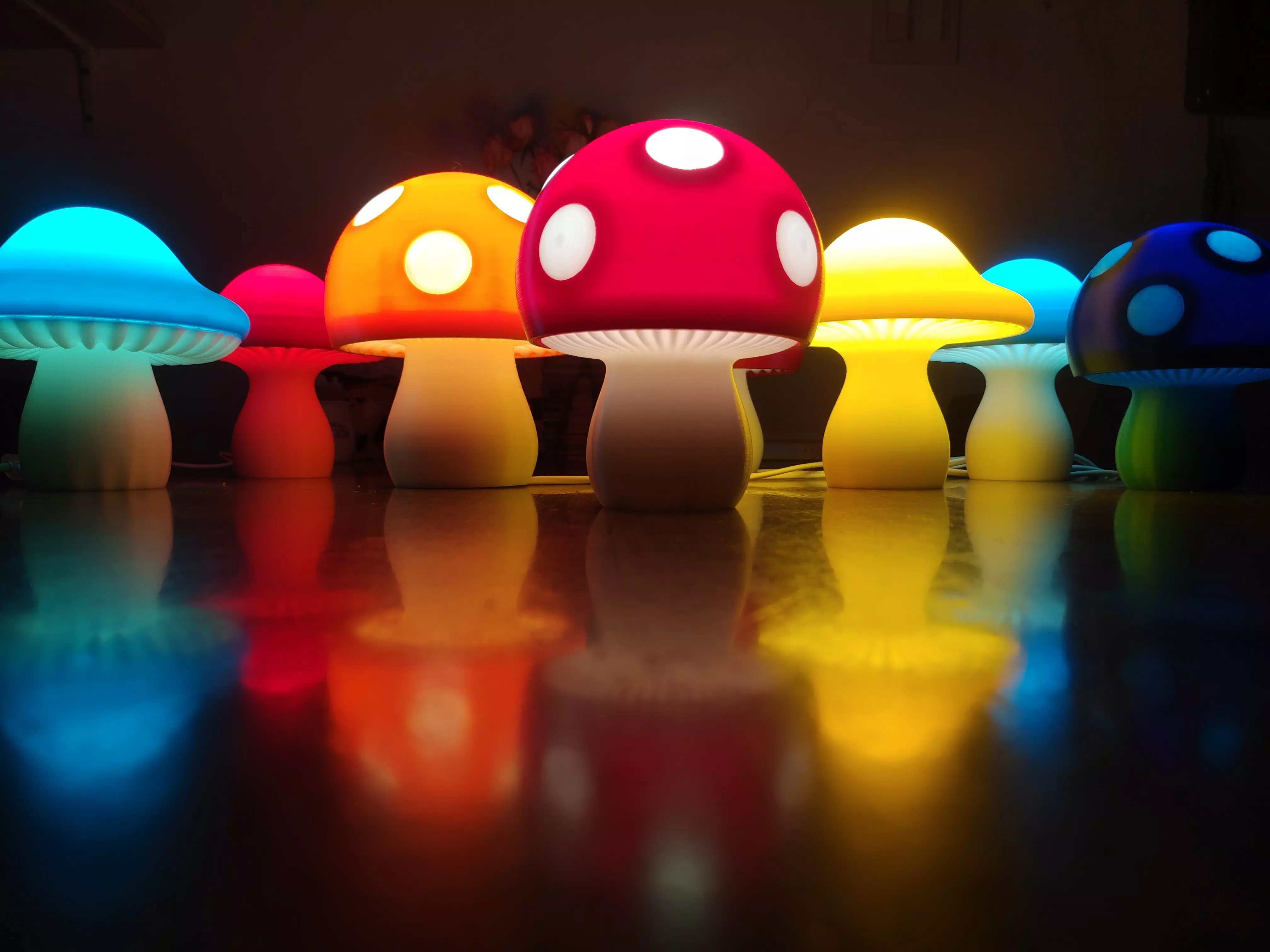 Mushroom Lamp C 3D print model_0