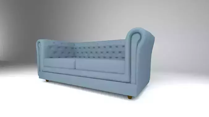 chesterfield sofa blue
