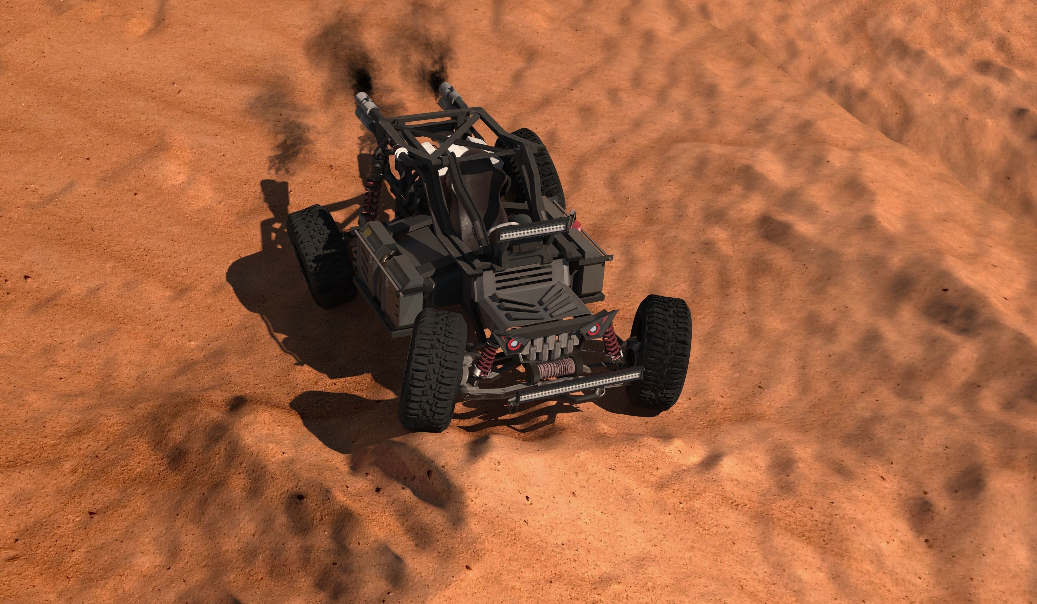 4x4 offroad UTV buggy 3D model_6