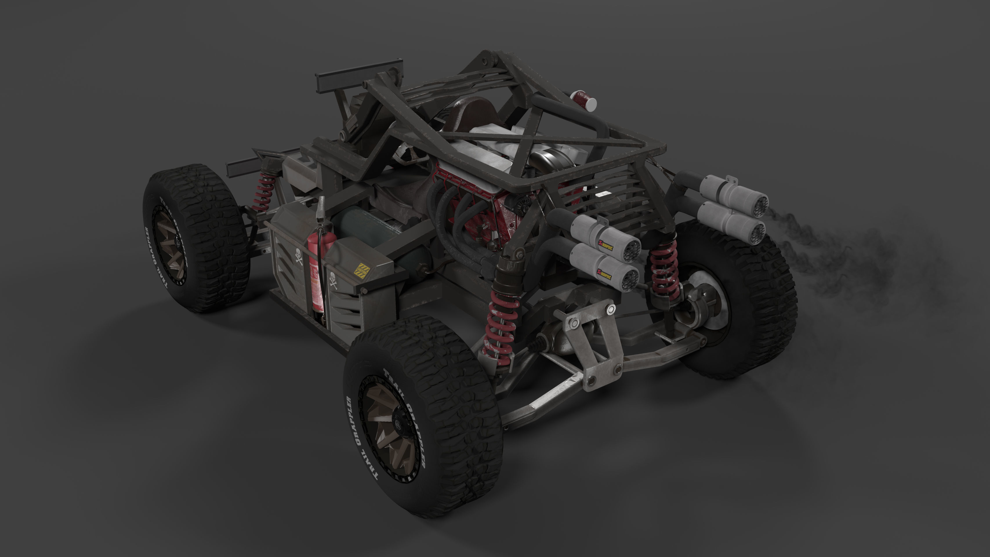 4x4 offroad UTV buggy 3D model_3