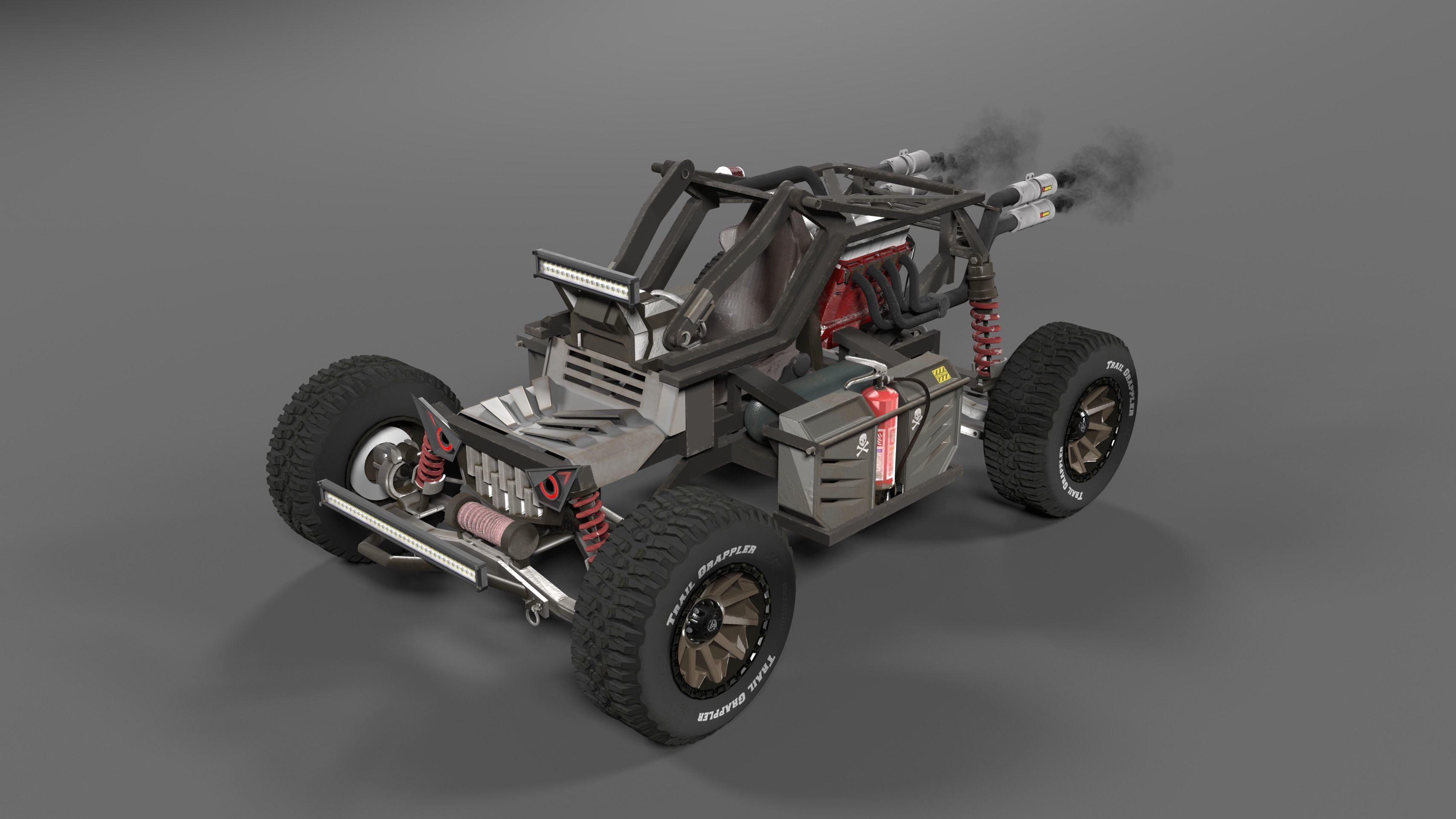4x4 offroad UTV buggy 3D model_1