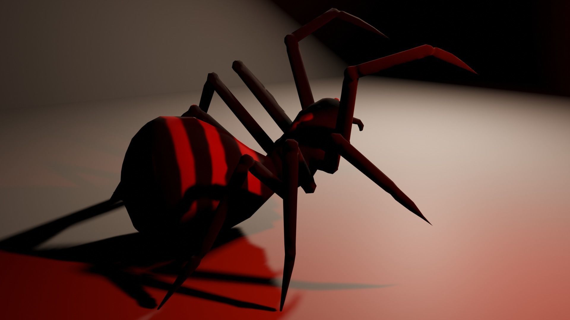 Spider Free low-poly 3D model_4