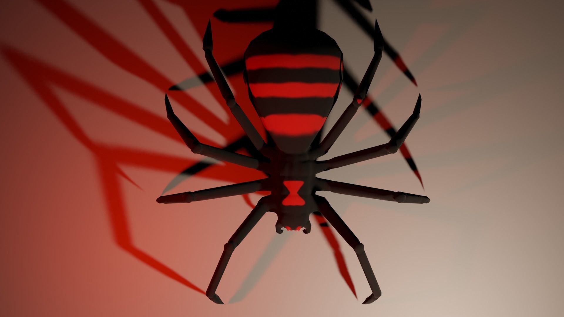 Spider Free low-poly 3D model_5