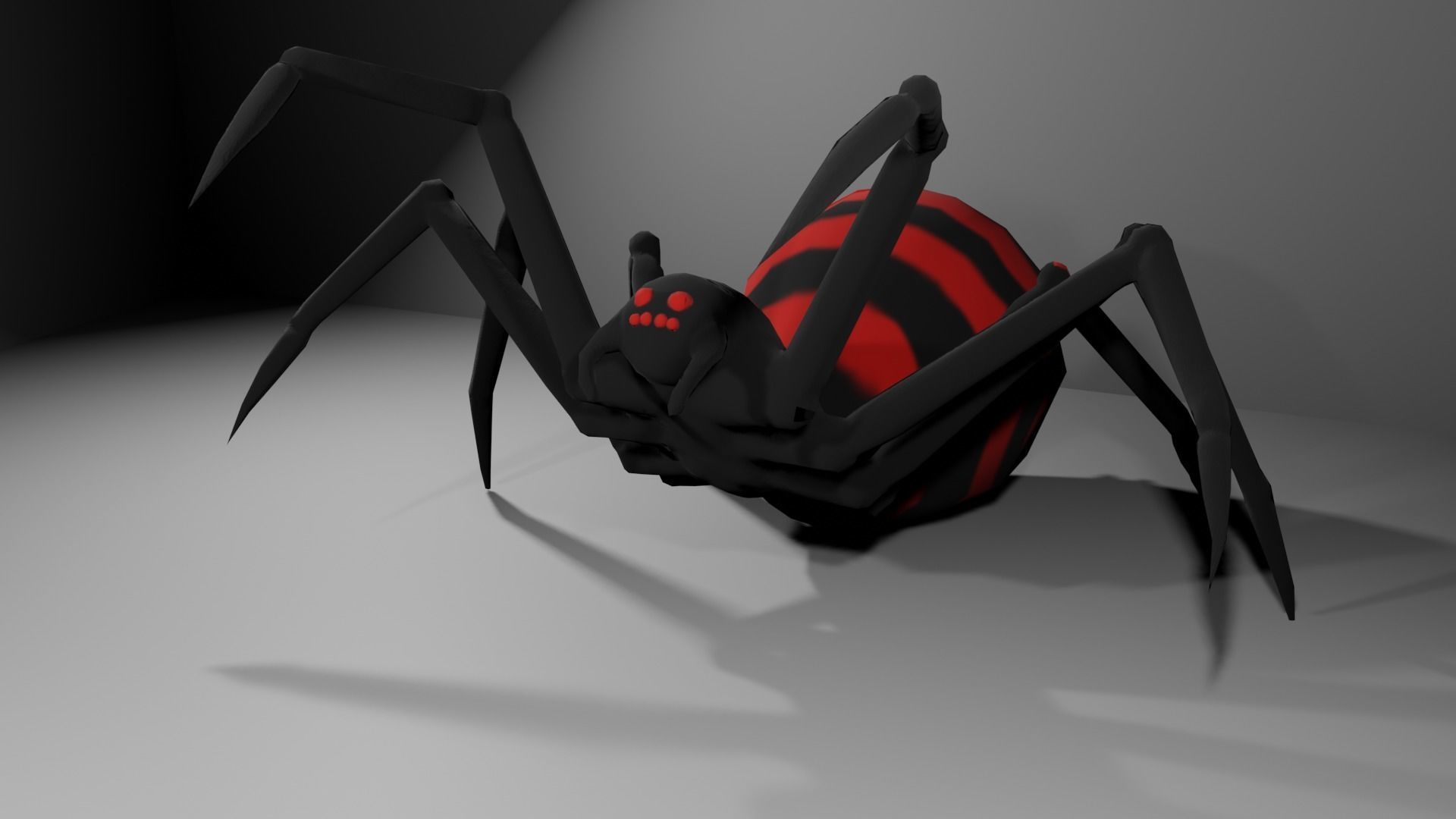 Spider Free low-poly 3D model_1