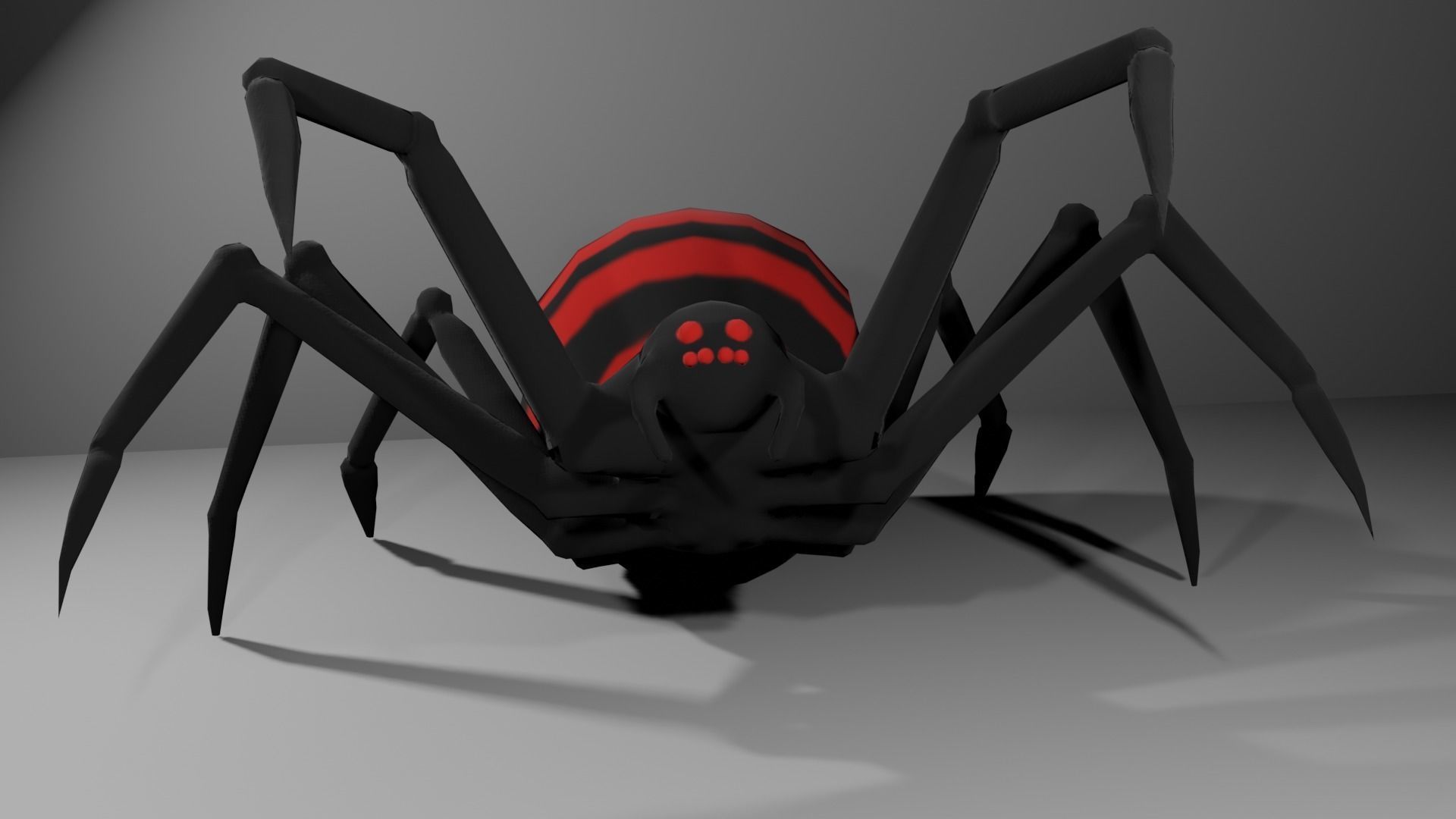 Spider Free low-poly 3D model_2