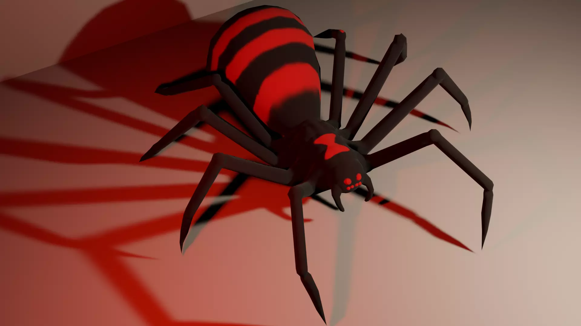 Spider Free low-poly 3D model_0