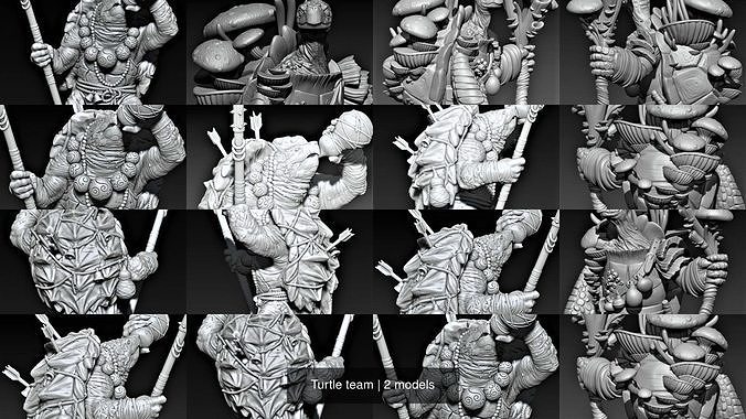Turtle team 3D Model Collection