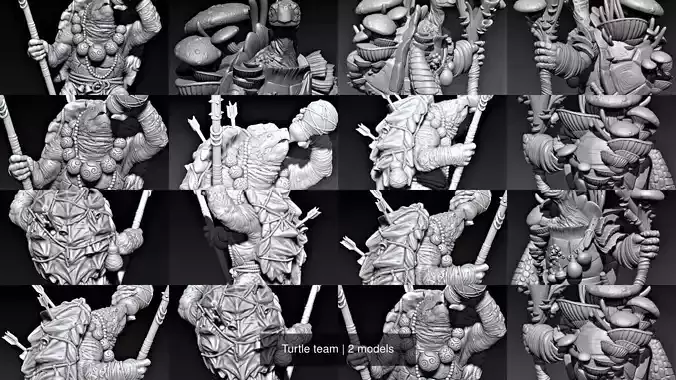 Turtle team 3D Model Collection