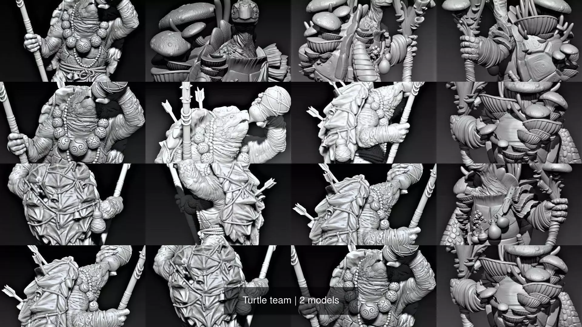 Turtle team 3D Model Collection_0